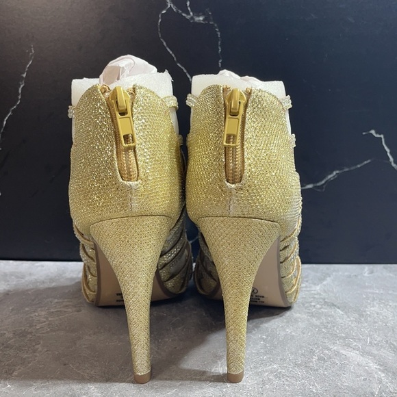 Derek Heart Cinderella Pumps Gold/Silver Size 7.5m - Picture 4 of 10